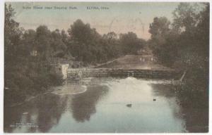 River Scene Near Country Club Elyria OH 1908