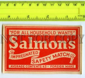 500241 SALMONS Foreign make Vintage match label