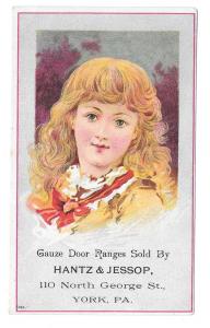 Victorian Trade Card Gauze Door Range Hantz & Jessop York PA