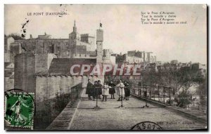 Old Postcard Avignon Bridge