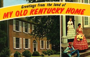 USA My Old Kentucky Home Bardstown Chrome Postcard 03.89