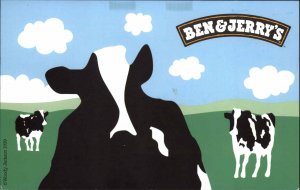 Vermont Ben & Jerry's Ice Cream Cows Advertising Vintage Postcard