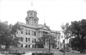 Jackson County Courthouse Real Photo - Jackson, Minnesota MN  