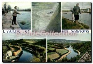 Postcard Modern Brittany color Alder and salmon den chateaulin and Chateauneu...