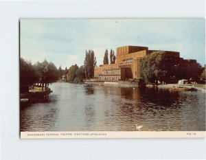 Postcard Shakespeare Memorial Theatre, Stratford-Upon-Avon, England