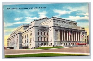 Vintage 1940s Postcard New Municipal Auditorium, St. Louis, Missouri