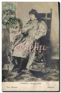 Carte Postale Ancienne Comedie Francaise Paul Mounet Hamlet