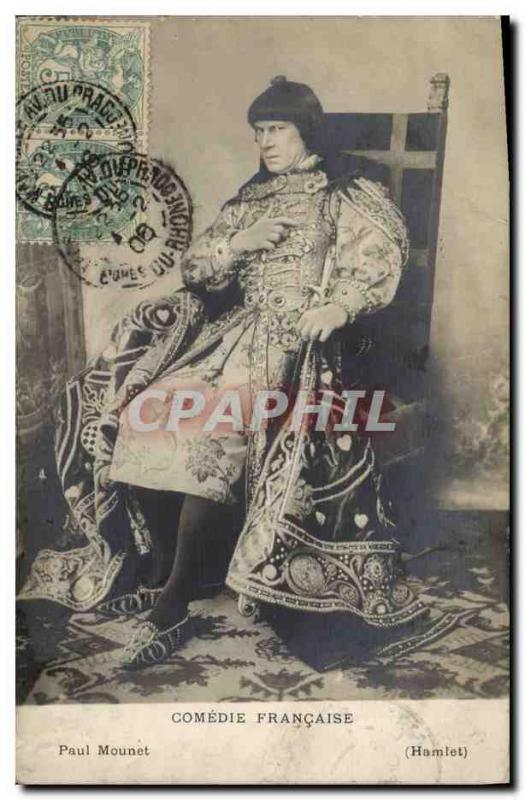 Carte Postale Ancienne Comedie Francaise Paul Mounet Hamlet