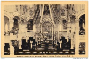 Church Interior, Thatford Mines, Province of Quebec, Canada, 10-20s