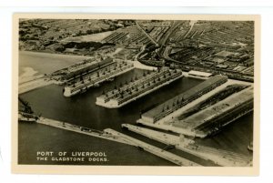 UK - England, Liverpool. Port, The Gladstone Docks  RPPC