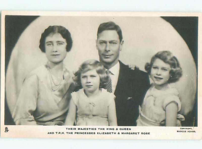 rppc Pre-1953 Royalty PRINCESS ELIZABETH & MARGARET ROSE - ENGLAND UK AC8384