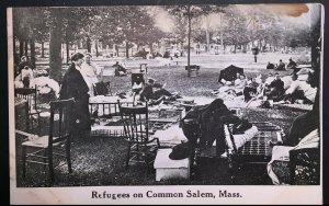 Mint Refugees on the Commons after 1914 Great Salem Fire Massachusetts RPPC