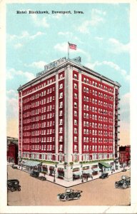 Iowa Davenport Hotel Blackhawk 1923