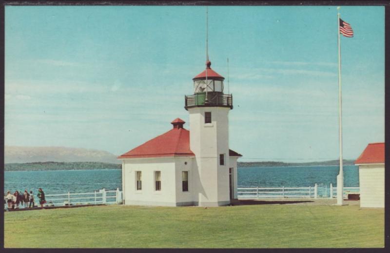 Lighthouse,Alki Point,Seattle,WA Postcard