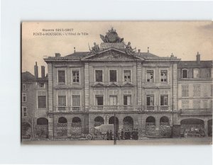 Postcard L Hôtel de Ville Guerra Pont à Mousson France