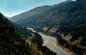 Canada British Columbia Fraser Canyon Seen From The Trans Canada Highway