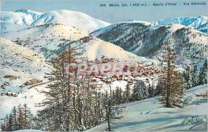 Old Postcard Beuil (altitude 1453 m) Sports Winters Vue Generale