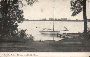 Litchfield Minnesota MN Lake Ripley Boats Boating c1910 Vintage Postcard