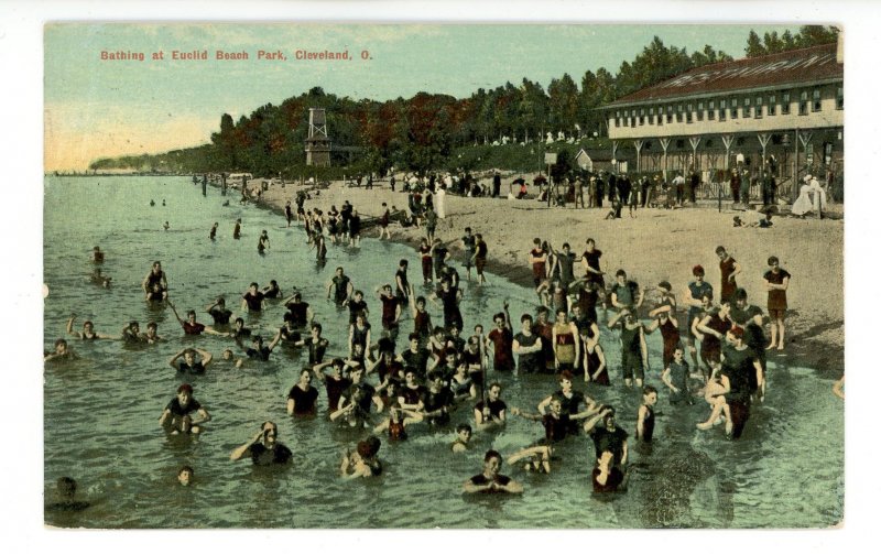 OH - Cleveland. Euclid Beach, Bathing ca 1910