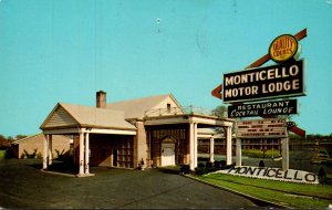 New Jersey Bellmawr Monticello Motor Lodge 1967