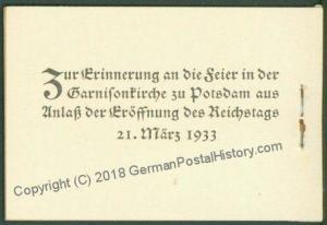 Germany MH32.2 Frederick the Great Original Stamp Booklet Markenheftchen 63544