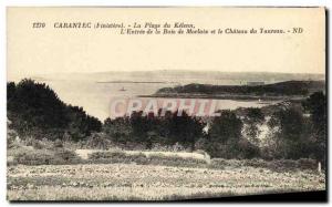 Old Postcard Carantec The Beach Kelenn The Entrance of the Bay of Morlaix and...
