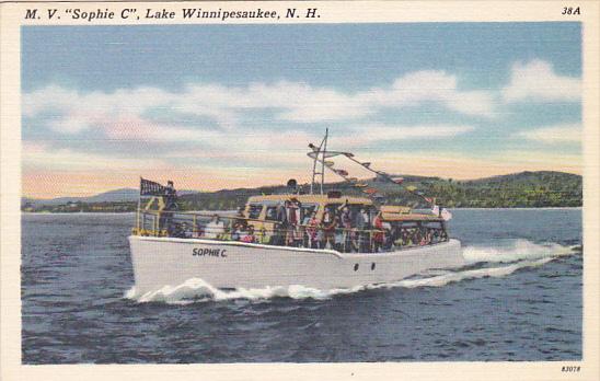 New Hampshire M V Sophie C On Lake Winnipesaukee