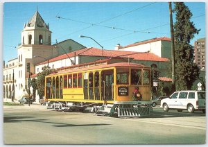 San Jose Historic Trolley Streetcar #129 Vintage Postcard 1988