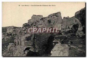 Old Postcard Les Baux Ruins of Chateau des Baux