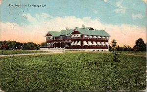 Royal Inn La Grange Kentucky Postcard PM 1913 to Times Building MO