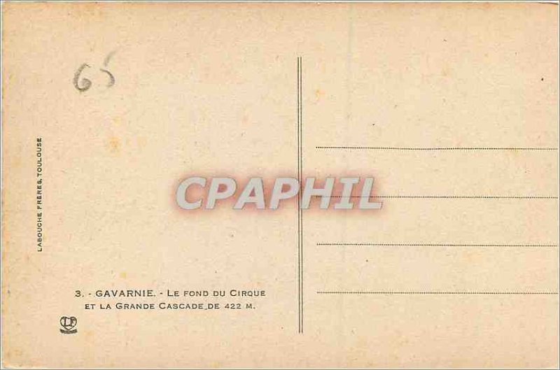 Old Postcard Gavarnie Merits Circus and the Grand Cascade