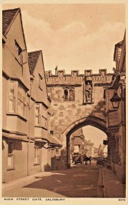 SALISBURY WILTSHIRE ENGLAND~HIGH STREET GATE~PHOTO POSTCARD