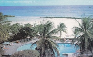 Barbados Hilton Hotel Swimming Pool West Indies 1970s Postcard