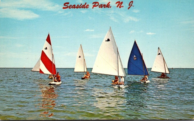 New Jersey Seaside Park Sailboats A Close Race