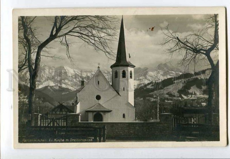 3079800 GERMANY Partenkirchen Ev.Kirche m.Dreitorspitze Vintage