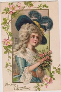 LP83    Valentine  Holiday vintage postcard,  Beautiful 