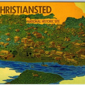 c1970s St. Croix, U.S Virgin Islands Greetings Christiansted Steeple Museum A224