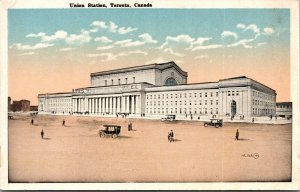 Union Station Toronto Ontario Canada UNP Unused WB Postcard L11