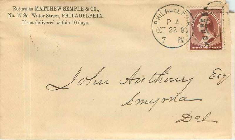 Letter Covers USA 2c Philadelphia