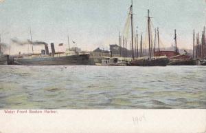 LP81  Boston, Massachusetts, MA, postcard,  Steamer, Tug 
