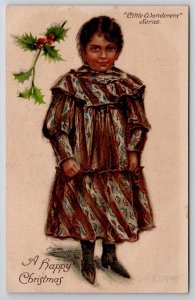 Ernest Nister Christmas Child Little Wanderers A/S L.J. Kipper Postcard U26