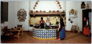 c1970s Santa Fe NM Mexico Kitchen Art Diorama Girard Museum Exhibit Oversized 8P