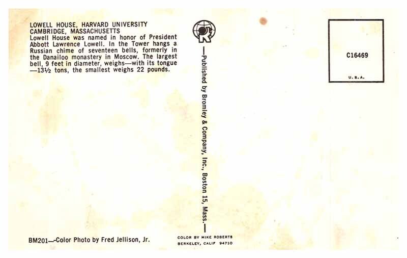 Postcard SCHOOL SCENE Cambridge Massachusetts MA AT0031