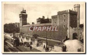 Old Postcard Cardiff Castle