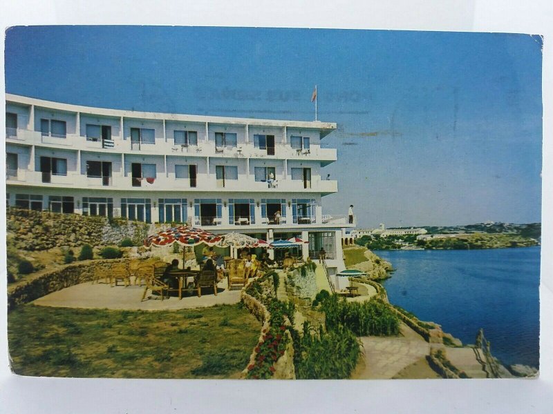 Hotel Carlos III Puerto de Mahon Menorca Spain Vintage Postcard Posted 1963