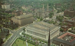 Vintage Postcard Civic Center Mellon Institute In Foreground Pittsburgh Penn. PA