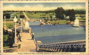 Middle Fountain Pool, Cascades in Jackson, Michigan