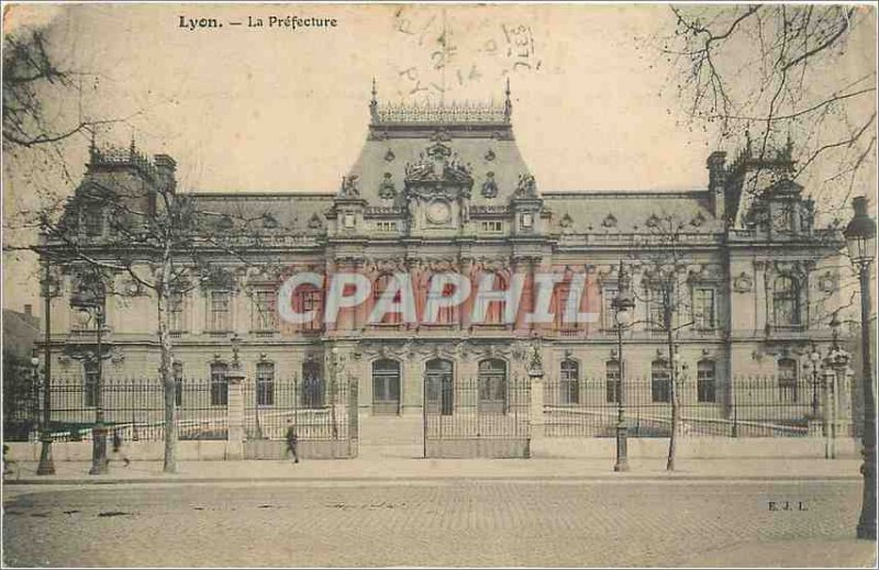 Old Postcard Lyon Prefecture