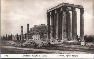 Greece Athens Jupiter Temple Vintage RPPC C156