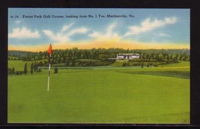 Virginia Postcard Forest Park Golf Course Martinsville